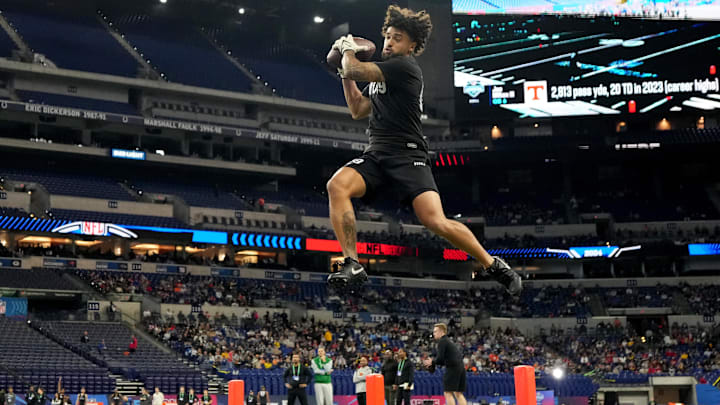 Mar 2, 2024; Indianapolis, IN, USA; Oregon State wide receiver Anthony Gould (WO09) during the 2024