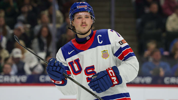 Team USA captain Brodie Ziemer, a Buffalo Sabres prospect playing at the University of Minnesota