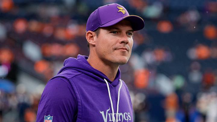 Minnesota Vikings head coach Kevin O'Connell before the game against the Denver Broncos at Empower Field at Mile High. Minnesota Vikings head coach Kevin O'Connell before the game against the Denver Broncos at Empower Field at Mile High.