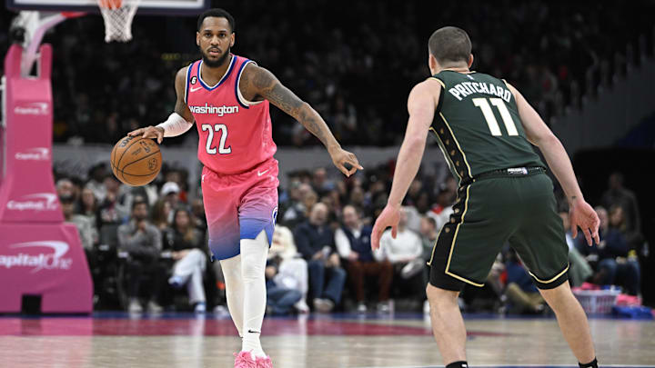 Mar 28, 2023; Washington, District of Columbia, USA; Washington Wizards guard Monte Morris (22)
