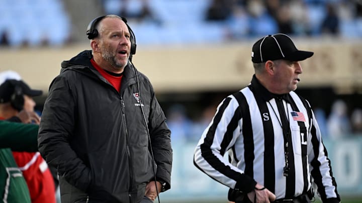 NC State football head coach Dave Doeren versus UNC NC State football head coach Dave Doeren versus UNC