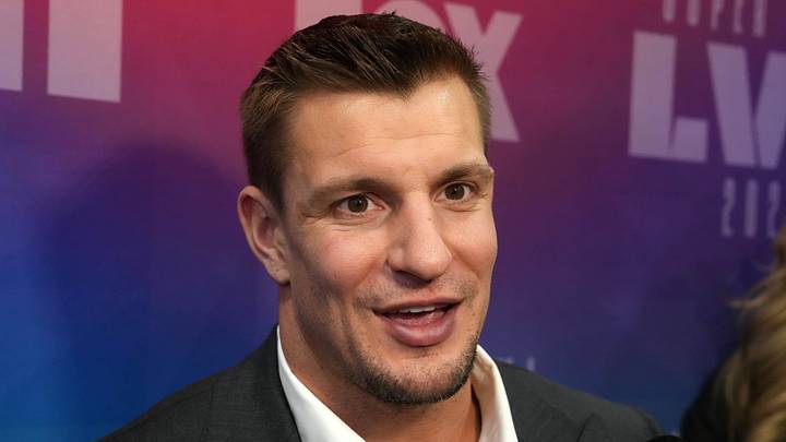 Rob Gronkowski at Fox Sports media day at the Phoenix Convention Center. 