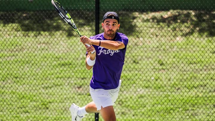 TCU's Pedro Vives returned to action after several weeks off due to injury in Saturday's Super Regional win over UCF. 