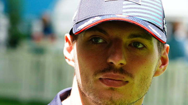 May 5, 2024; Miami Gardens, Florida, USA; Red Bull Racing driver Max Verstappen (1) arrives in the