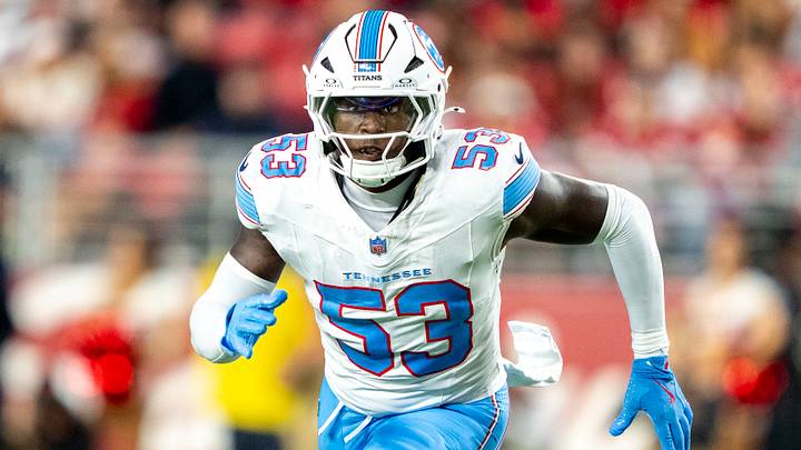 August 13, 2026; Santa Clara, California, USA; Tennessee Titans linebacker Anthony Hill Jr. (53) during the third quarter against the San Francisco 49ers at Levi's Stadium. Mandatory Credit: Kyle Terada-Imagn Images August 13, 2026; Santa Clara, California, USA; Tennessee Titans linebacker Anthony Hill Jr. (53) during the third quarter against the San Francisco 49ers at Levi's Stadium. Mandatory Credit: Kyle Terada-Imagn Images