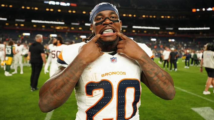 Denver Broncos fullback Jonah Coleman (20) following the preseason game against the Green Bay Packers at Empower Field at Mile High. Denver Broncos fullback Jonah Coleman (20) following the preseason game against the Green Bay Packers at Empower Field at Mile High.