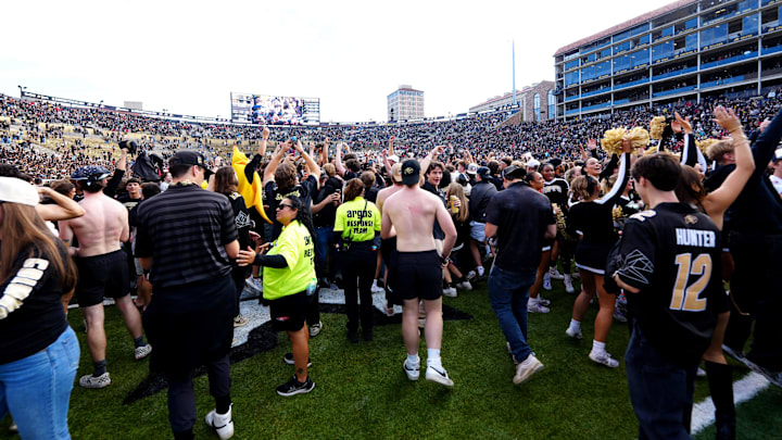 Colorado fans stormed the field after the Buffaloes upset the No. 22 Iowa State Cyclones and Deion Sanders had no issues with it.