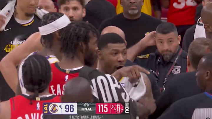 Marcus Smart tried to have a word with James Williams after Game 4. 