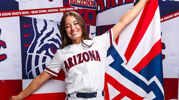 Arizona four-star catching commit Emma Anderson during her visit to Tucson. Arizona four-star catching commit Emma Anderson during her visit to Tucson.