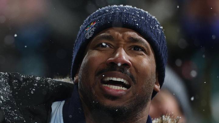 Feb 12, 2026; Livigno, Italy; Cleveland Browns player Myles Garrett in attendance in the women's halfpipe final during the Milano Cortina 2026 Olympic Winter Games at Livigno Snow Park. Mandatory Credit: Nathan Ray Seebeck-Imagn Images Feb 12, 2026; Livigno, Italy; Cleveland Browns player Myles Garrett in attendance in the women's halfpipe final during the Milano Cortina 2026 Olympic Winter Games at Livigno Snow Park. Mandatory Credit: Nathan Ray Seebeck-Imagn Images