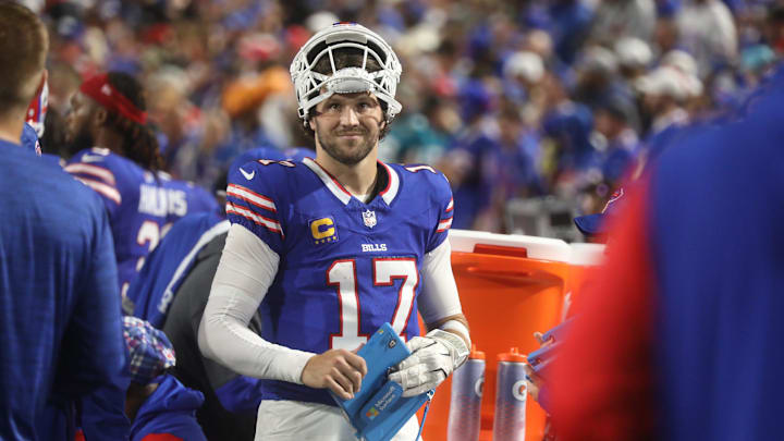 Allen had a huge game against the Jaguars on Monday night, throwing four touchdown passes in a 47-10 victory.