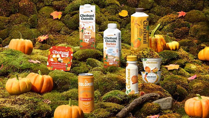 Chobani pumpkin spice offerings