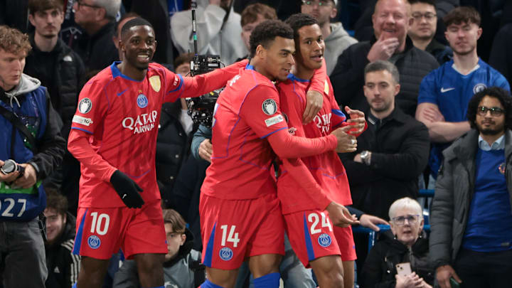 Senny Mayulu, Desire Doue et Ousmane Dembele