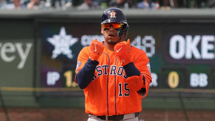 Houston Astros third baseman Isaac Paredes Houston Astros third baseman Isaac Paredes