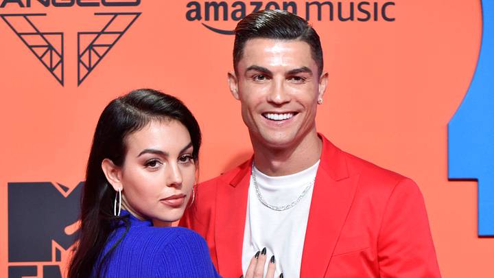 Georgina Rodriguez with now husband Cristiano Ronaldo at the presentation of the MTV European Music Awards 2019. Georgina Rodriguez with now husband Cristiano Ronaldo at the presentation of the MTV European Music Awards 2019.