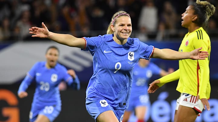 Eugénie Le Sommer a brillé avec les Bleues.