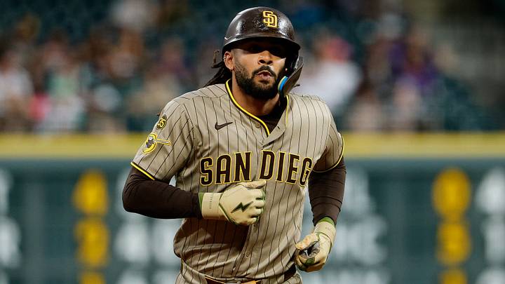 Sep 14, 2026; Denver, Colorado, USA; San Diego Padres right fielder Fernando Tatis Jr. (23) rounds the bases on a two run home run in the second inning against the Colorado Rockies at Coors Field. Mandatory Credit: Isaiah J. Downing-Imagn Images Sep 14, 2026; Denver, Colorado, USA; San Diego Padres right fielder Fernando Tatis Jr. (23) rounds the bases on a two run home run in the second inning against the Colorado Rockies at Coors Field. Mandatory Credit: Isaiah J. Downing-Imagn Images