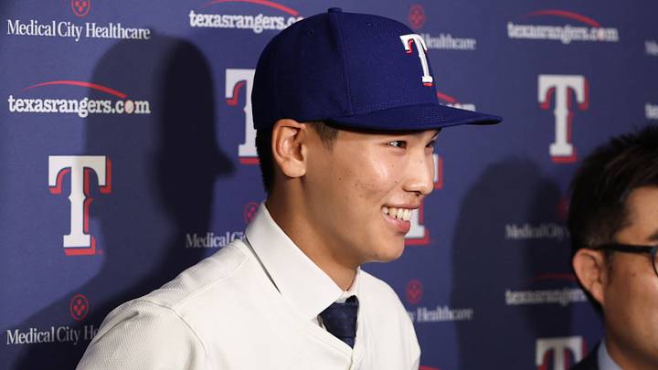 Seong-Jun Kim of the Texas Rangers. Credit: Tim Heitman-Imagn Images Seong-Jun Kim of the Texas Rangers. Credit: Tim Heitman-Imagn Images