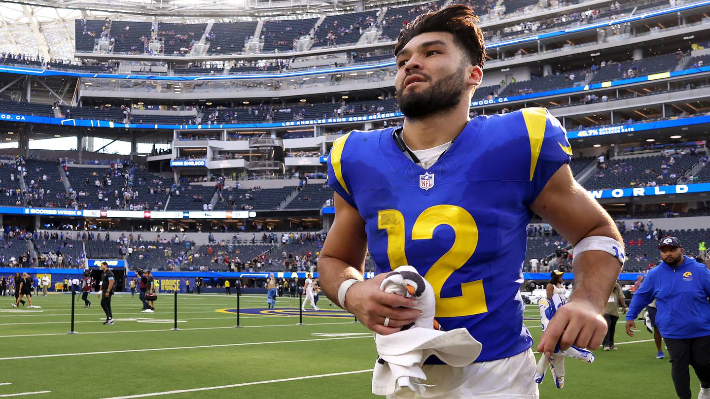 Is Puka Nacua playing today? Rams injury report with WR questionable