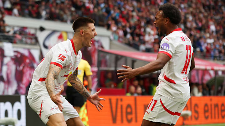 Benjamin Sesko und Lois Openda bilden das Top-Sturmduo in Leipzig. 