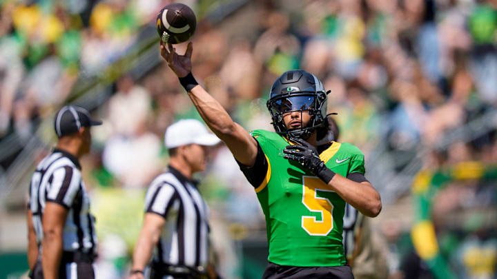  Though Dante Moore is playing for wins, his arm talent and poise could click with NFL scouts in 2026. He's in line to become the first quarterback taken in the 2027 NFL Draft.