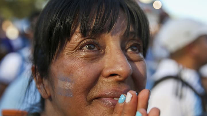 Les supporters argentins 