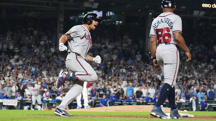 Drake Baldwin and the Braves are underdogs at Wrigley Field. Drake Baldwin and the Braves are underdogs at Wrigley Field.
