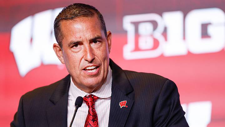 Wisconsin Football head coach Luke Fickell. 