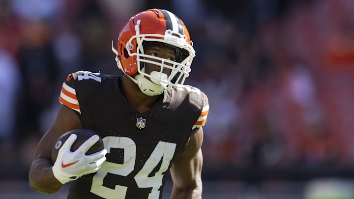 Former Cleveland Browns running back Nick Chubb.
