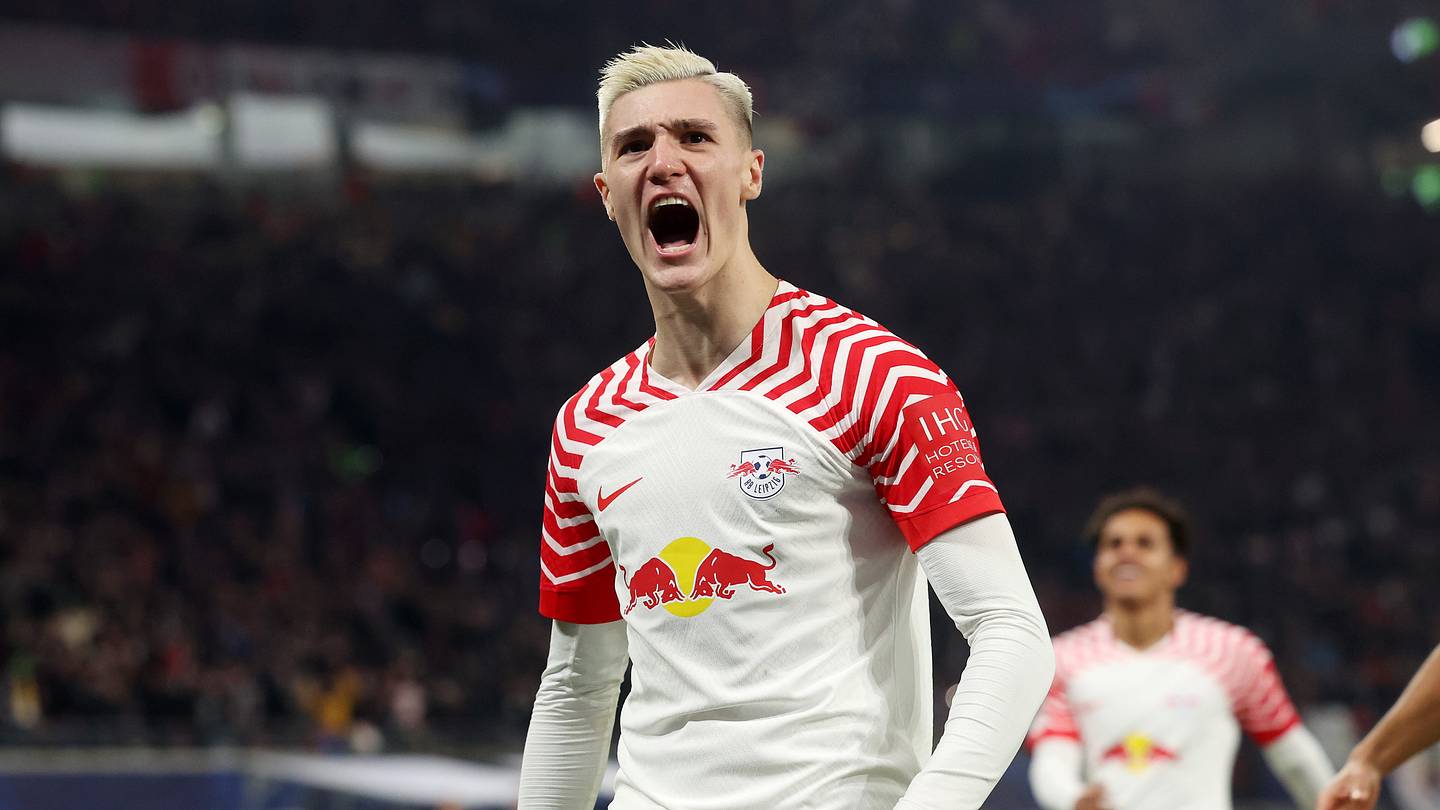 Benjamin Sesko reacts to transfer interest from Premier League giants