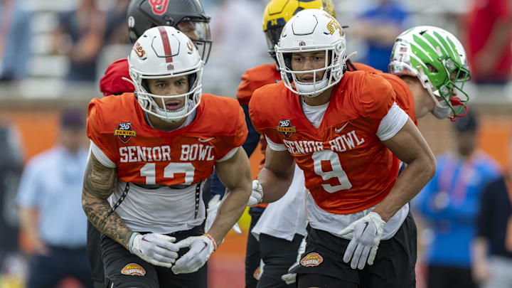 Jaylin Noel and Jayden Higgins are both expected to be selected in the upcoming NFL Draft.