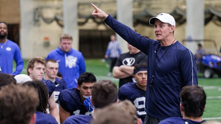 BYU defensive coordinator Jay Hill