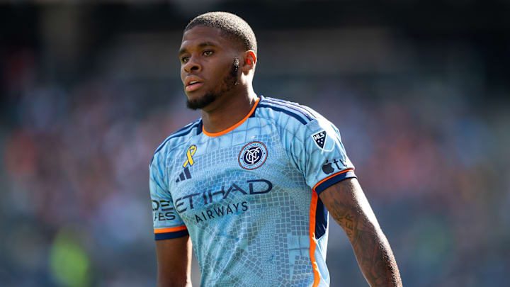 Tayvon Gray of NYCFC and Jamaica