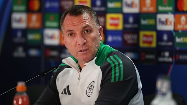 Celtic FC Training And Press Conference - UEFA Champions League 2024/25 League Knockout Play-off