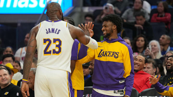 LeBron James, Bronny James, Los Angeles Lakers