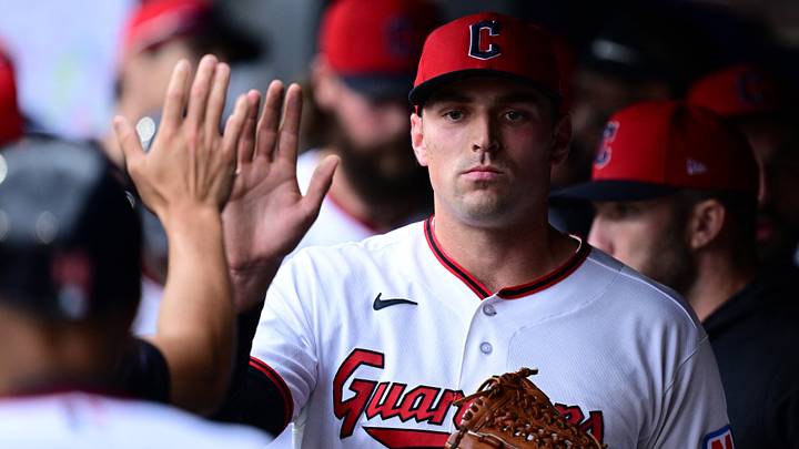 Sep 20, 2026: Cleveland Guardians pitcher Cade Smith (36) is congratulated in the dugout during the eighth inning against the Athletics at Progressive Field. Credit: David Dermer-Imagn Images Sep 20, 2026: Cleveland Guardians pitcher Cade Smith (36) is congratulated in the dugout during the eighth inning against the Athletics at Progressive Field. Credit: David Dermer-Imagn Images