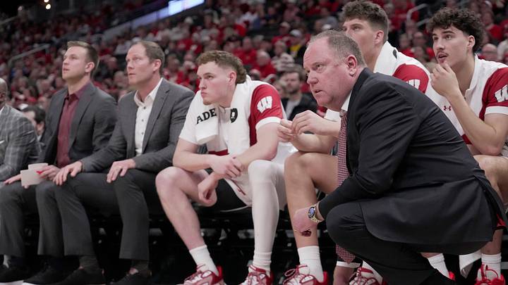 Wisconsin head coach Greg Gard. 