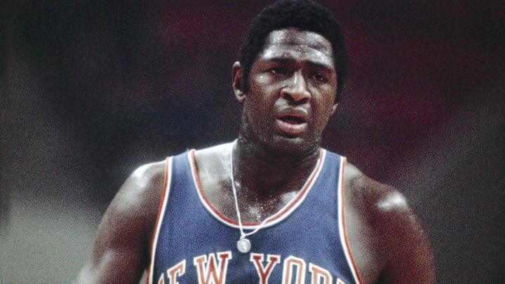 New York Knicks center Willis Reed against the Atlanta Hawks at The Omni. Mandatory Credit: Manny Rubio-Imagn Images