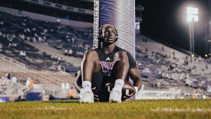 Adam Mohammed meditates before the Penn State game last season. Adam Mohammed meditates before the Penn State game last season.