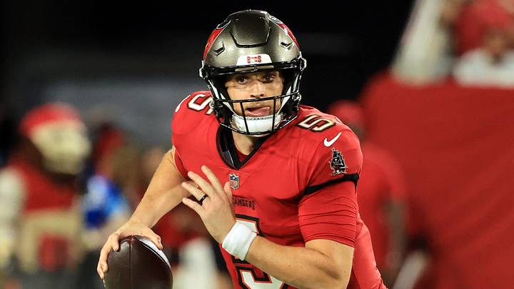 Tampa Bay Buccaneers quarterback Jake Browning is suddenly on the hot seat after the emergence of Jalon Daniels. Tampa Bay Buccaneers quarterback Jake Browning is suddenly on the hot seat after the emergence of Jalon Daniels.