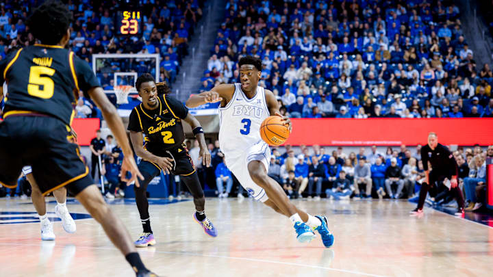 BYU star AJ Dybantsa against Arizona State BYU star AJ Dybantsa against Arizona State