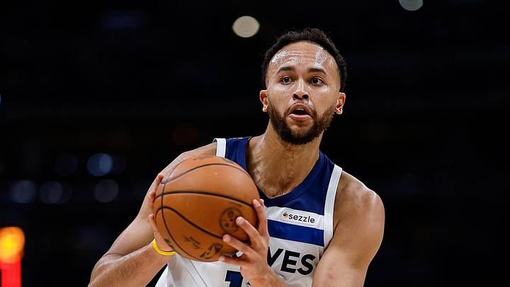 Apr 27, 2026; Denver, Colorado, USA; Minnesota Timberwolves forward Kyle Anderson (12) controls the ball in the second quarter against the Denver Nuggets during game five of the first round of the 2026 NBA Playoffs at Ball Arena. Mandatory Credit: Isaiah J. Downing-Imagn Images