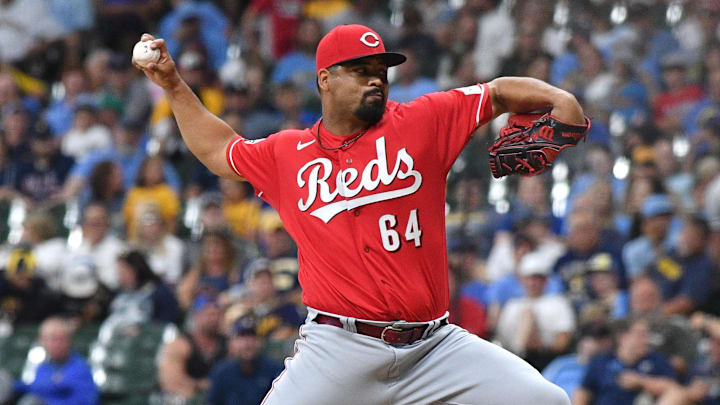 Cincinnati Reds relief pitcher Tony Santillan