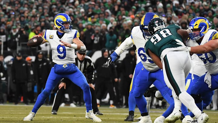 The L.A. Rams head to Philly on Sunday for a postseason rematch. The L.A. Rams head to Philly on Sunday for a postseason rematch.