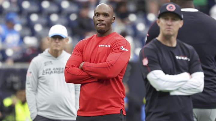 Houston Texans head coach DeMeco Ryans and offensive coordinator Bobby Slowik