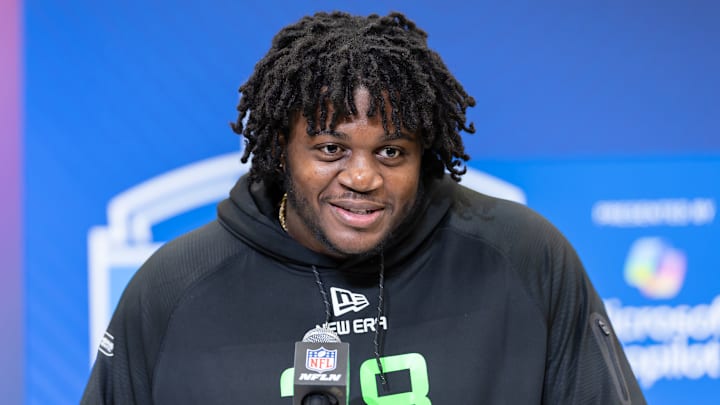 NY Jets offensive tackle Armand Membou