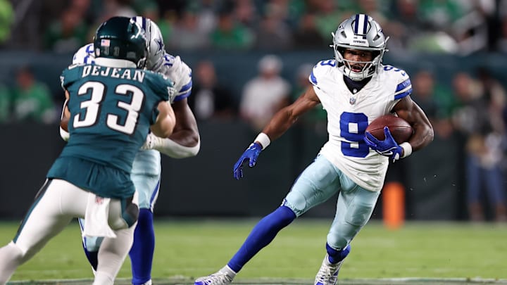 Dallas Cowboys wide receiver KaVontae Turpin carries the ball against the Philadelphia Eagles Dallas Cowboys wide receiver KaVontae Turpin carries the ball against the Philadelphia Eagles