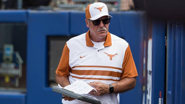 May 28, 2026; Oklahoma City, OK, USA; Texas Longhorns head coach Mike White May 28, 2026; Oklahoma City, OK, USA; Texas Longhorns head coach Mike White