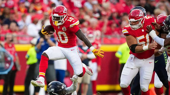 Kansas City Chiefs running back Emmett Johnson