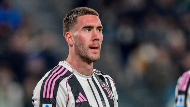 Dusan Vlahović tiene seis goles en la temporada con la Juventus